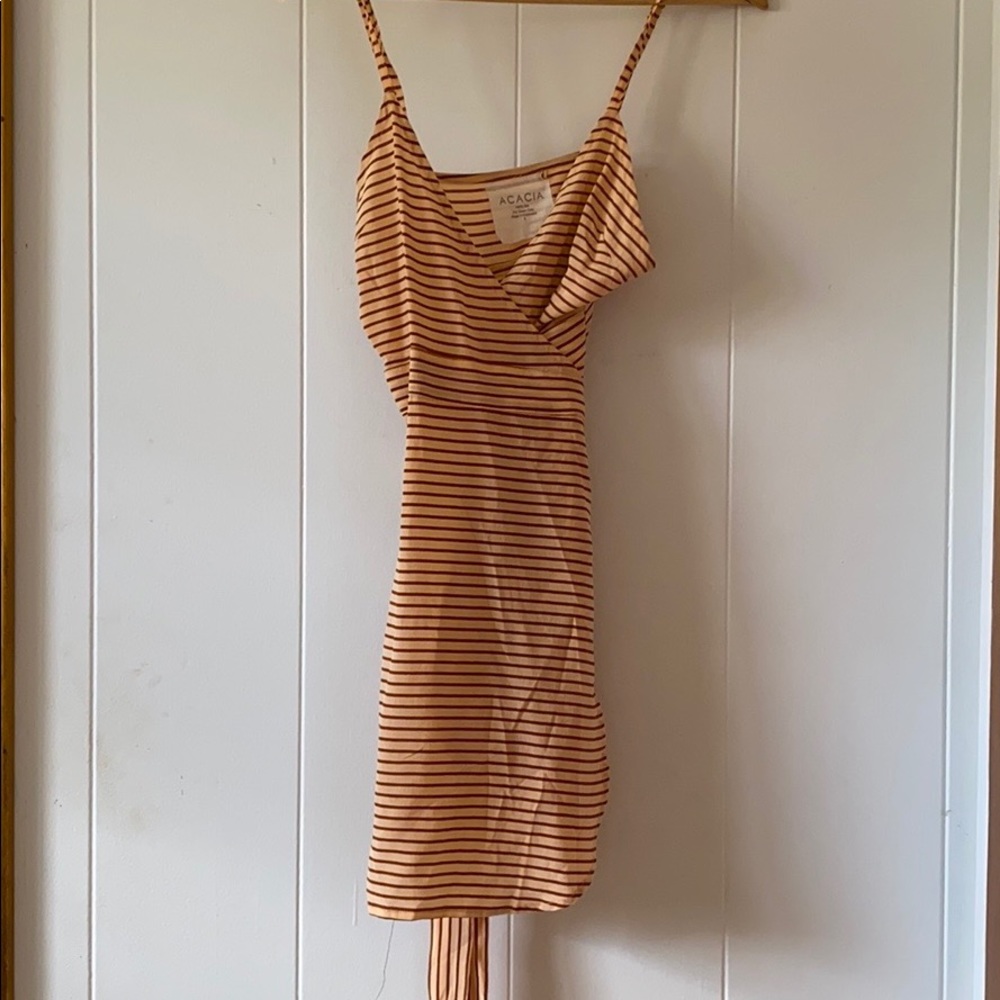 Acacia Swimwear Apricot Stripe dress
